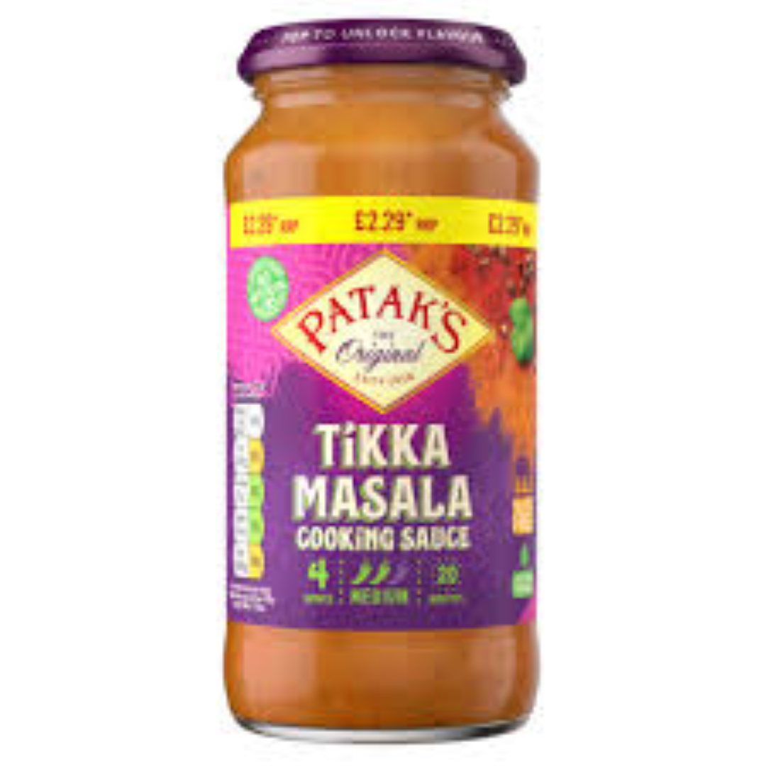 PATAK TIKKA MASALA SAUCE MEDIUM 450G